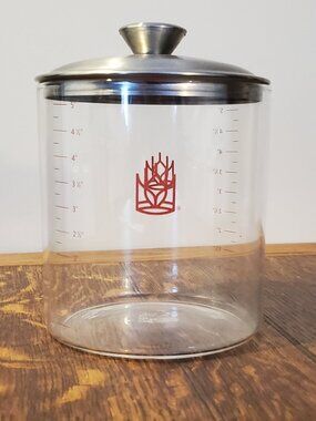 King Arthur Baking Company Glass Sourdough Crock with Lid
